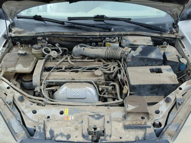 1FAFP38381W121952 - 2001 FORD FOCUS ZTS GRAY photo 7