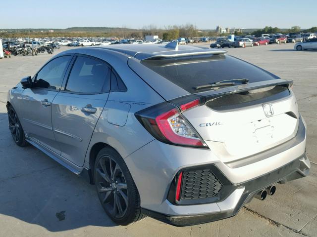 SHHFK7H48HU213259 - 2017 HONDA CIVIC SPOR SILVER photo 3