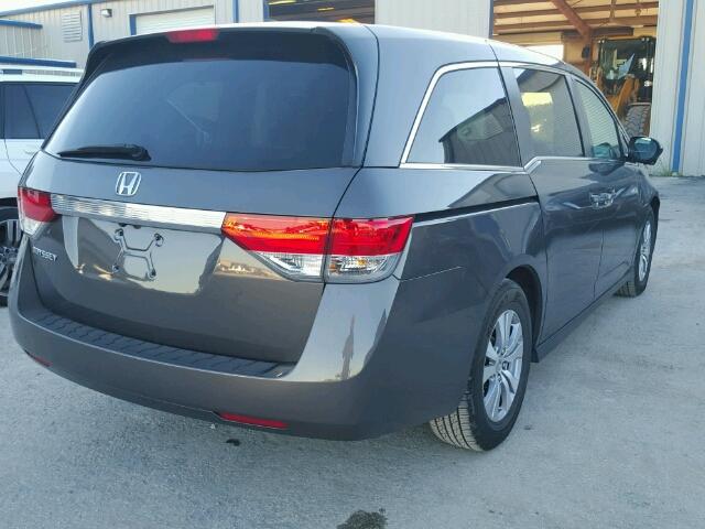 5FNRL5H64FB087013 - 2015 HONDA ODYSSEY GRAY photo 4