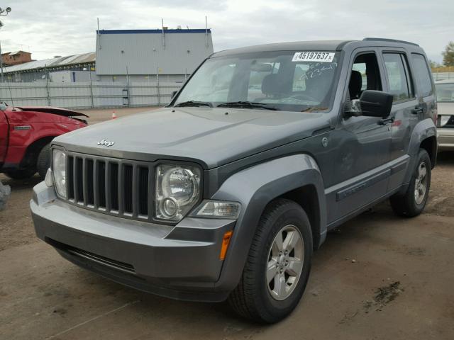 1C4PJMAK8CW161300 - 2012 JEEP LIBERTY SILVER photo 2