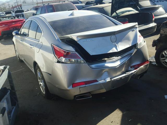 19UUA86559A010239 - 2009 ACURA TL SILVER photo 3