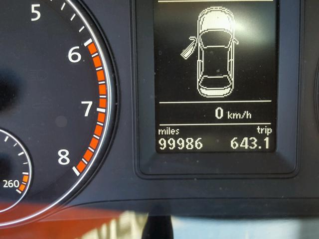 WVWFW7AH3BV005544 - 2011 VOLKSWAGEN EOS LUX Чорний фото 8