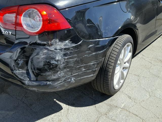 WVWFW7AH3BV005544 - 2011 VOLKSWAGEN EOS LUX Чорний фото 9