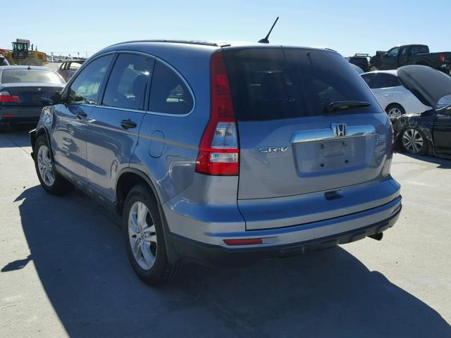 3CZRE3H57AG700020 - 2010 HONDA CR-V EX BLUE photo 3