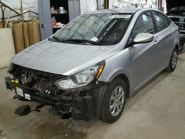 KMHCT4AEXEU688171 - 2014 HYUNDAI ACCENT GLS SILVER photo 2