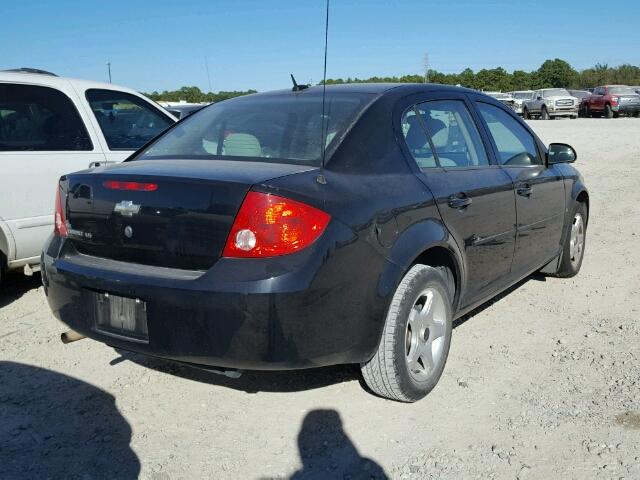 1G1AS58H297275324 - 2009 CHEVROLET COBALT LS BLACK photo 4