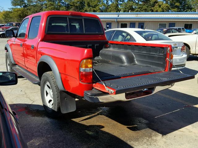 5TEGN92N23Z249594 - 2003 TOYOTA TACOMA RED photo 3