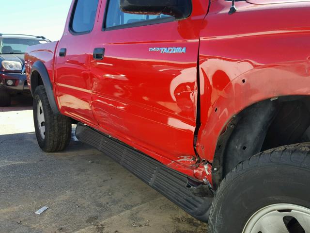 5TEGN92N23Z249594 - 2003 TOYOTA TACOMA RED photo 9