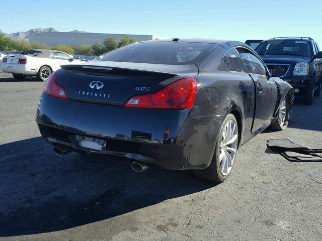 JNKCV64E98M127209 - 2008 INFINITI G37 BASE BLACK photo 4