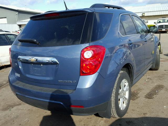 2CNFLEEC0B6212453 - 2011 CHEVROLET EQUINOX LT BLUE photo 4