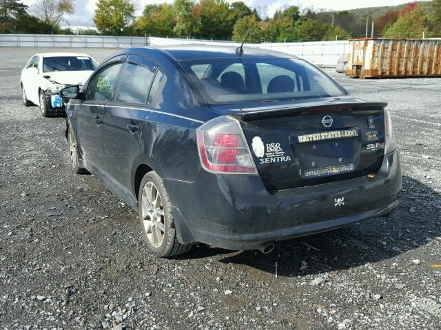 3N1CB61E87L691184 - 2007 NISSAN SENTRA SE- BLACK photo 3