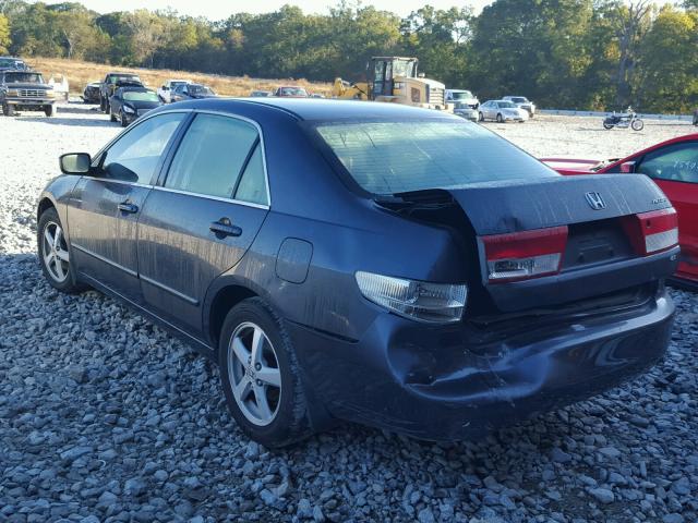 1HGCM56634A023249 - 2004 HONDA ACCORD BLUE photo 3