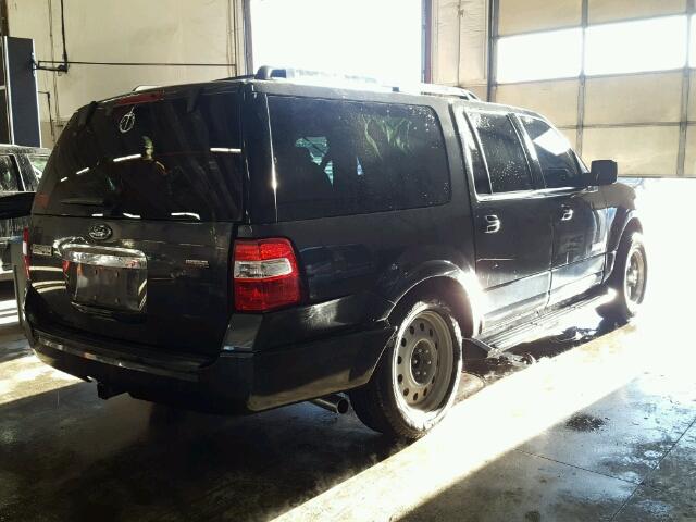 1FMFK20577LA13554 - 2007 FORD EXPEDITION BLACK photo 4