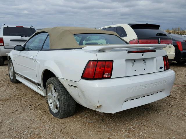 1FAFP44493F340488 - 2003 FORD MUSTANG WHITE photo 3