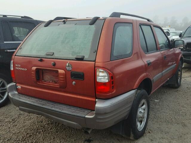 4S2CK58DXY4307941 - 2000 ISUZU RODEO S RED photo 4