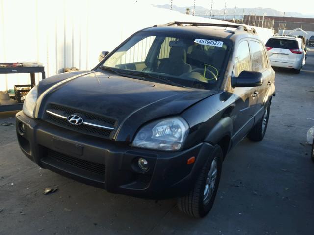 KM8JN12D77U475607 - 2007 HYUNDAI TUCSON BLACK photo 2