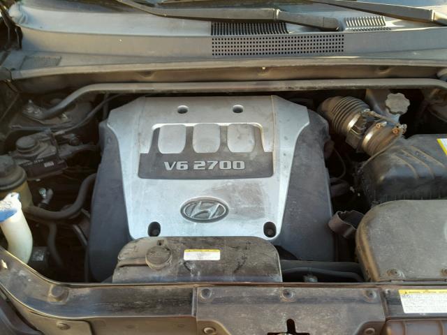 KM8JN12D77U475607 - 2007 HYUNDAI TUCSON BLACK photo 7