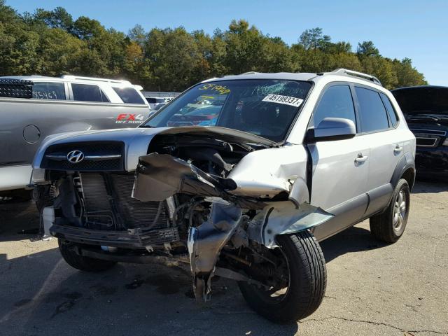 KM8JN72D56U371084 - 2006 HYUNDAI TUCSON SILVER photo 2