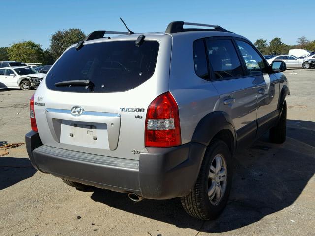 KM8JN72D56U371084 - 2006 HYUNDAI TUCSON SILVER photo 4