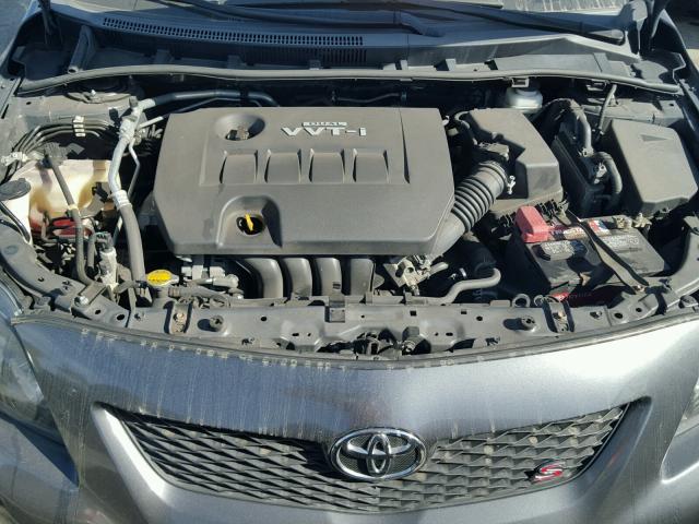 2T1BU4EE9AC450973 - 2010 TOYOTA COROLLA BA CHARCOAL photo 7