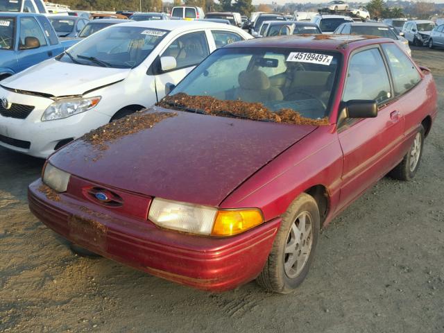 1FASP11J7SW261116 - 1995 FORD ESCORT LX RED photo 2