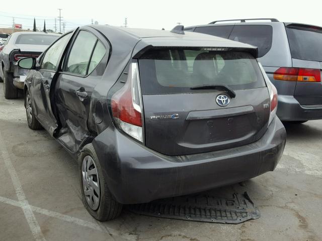 JTDKDTB30F1099735 - 2015 TOYOTA PRIUS C BLACK photo 3