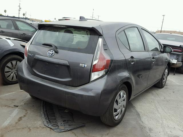 JTDKDTB30F1099735 - 2015 TOYOTA PRIUS C BLACK photo 4