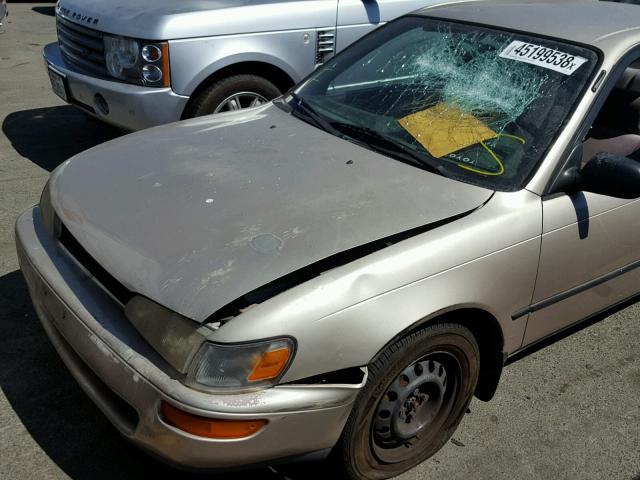 1NXAE09B8SZ312648 - 1995 TOYOTA COROLLA LE GOLD photo 9