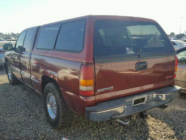 2GTEC19V1Y1304861 - 2000 GMC NEW SIERRA BURGUNDY photo 3