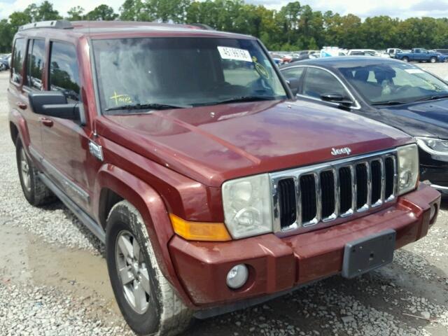 1J8HG48K37C527396 - 2007 JEEP COMMANDER BURGUNDY photo 1