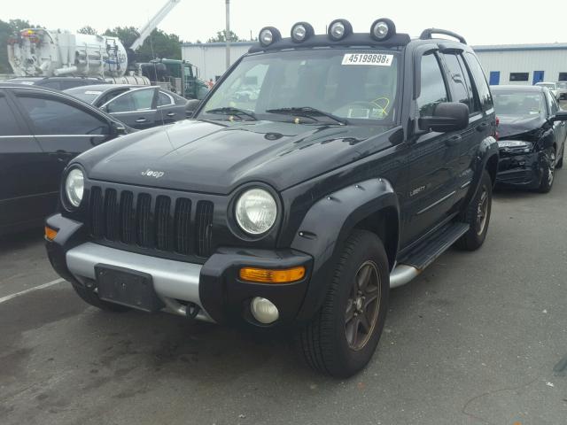 1J4GL38K63W512578 - 2003 JEEP LIBERTY RE BLACK photo 2