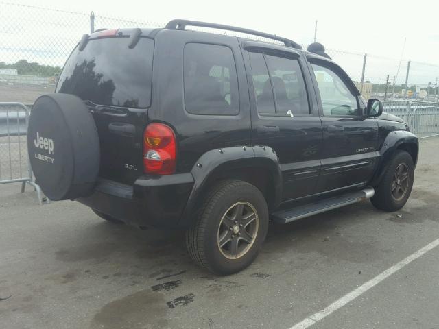 1J4GL38K63W512578 - 2003 JEEP LIBERTY RE BLACK photo 4