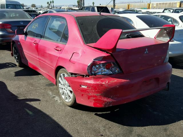 JA3AH86F03U109951 - 2003 MITSUBISHI LANCER RED photo 3