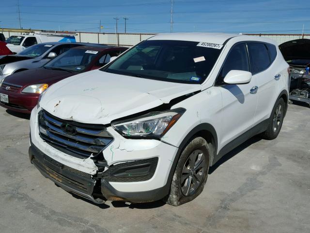 5XYZT3LB6DG020380 - 2013 HYUNDAI SANTA FE S WHITE photo 2