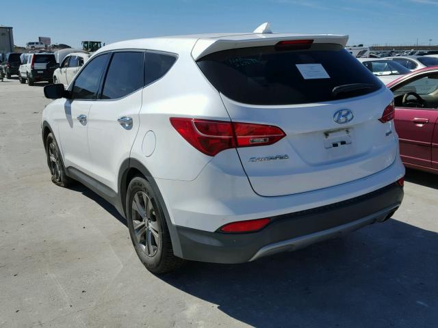 5XYZT3LB6DG020380 - 2013 HYUNDAI SANTA FE S WHITE photo 3