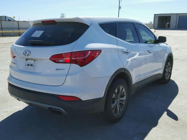 5XYZT3LB6DG020380 - 2013 HYUNDAI SANTA FE S WHITE photo 4