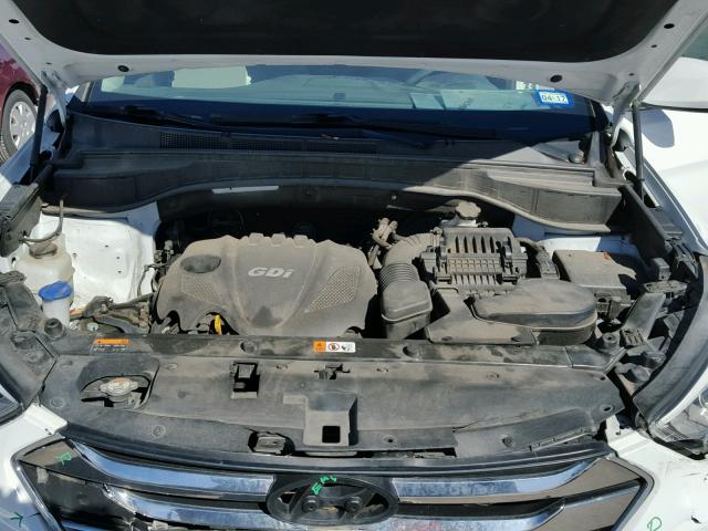 5XYZT3LB6DG020380 - 2013 HYUNDAI SANTA FE S 白色 照片 7
