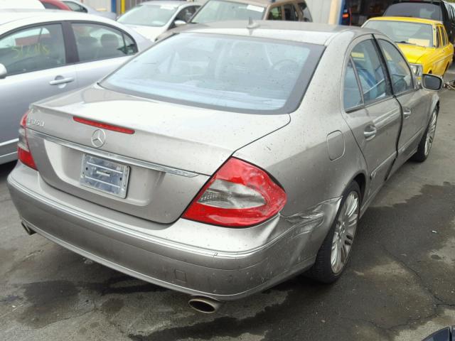 WDBUF56X27B047044 - 2007 MERCEDES-BENZ E 350 TAN photo 4