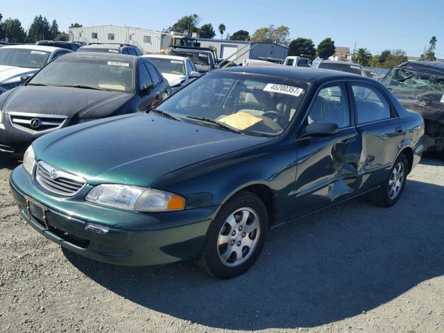 1YVGF22D5X5876465 - 1999 MAZDA 626 ES GREEN photo 2