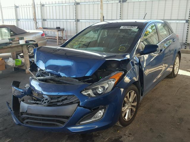 KMHD35LH7EU171881 - 2014 HYUNDAI ELANTRA GT BLUE photo 2