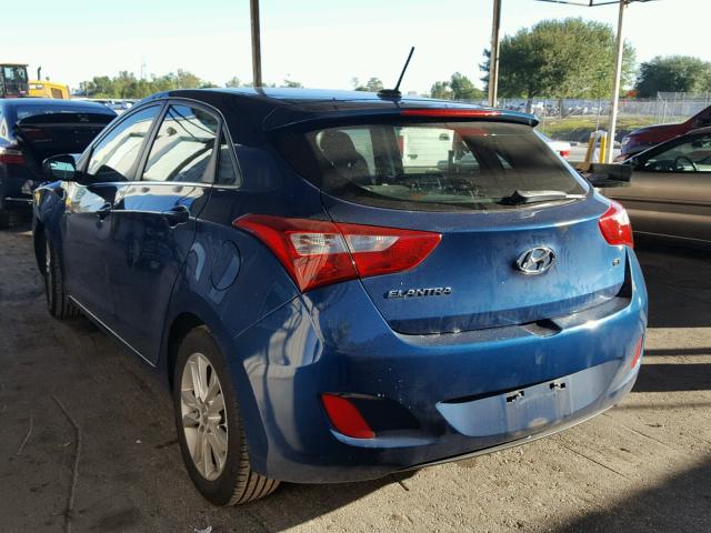 KMHD35LH7EU171881 - 2014 HYUNDAI ELANTRA GT BLUE photo 3