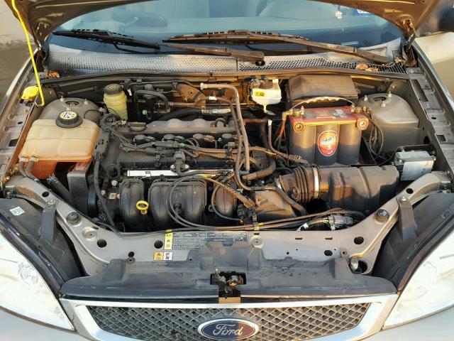 1FAFP34N45W285969 - 2005 FORD FOCUS BROWN photo 7