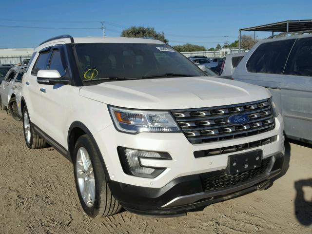 1FM5K7FH7HGD53260 - 2017 FORD EXPLORER WHITE photo 1