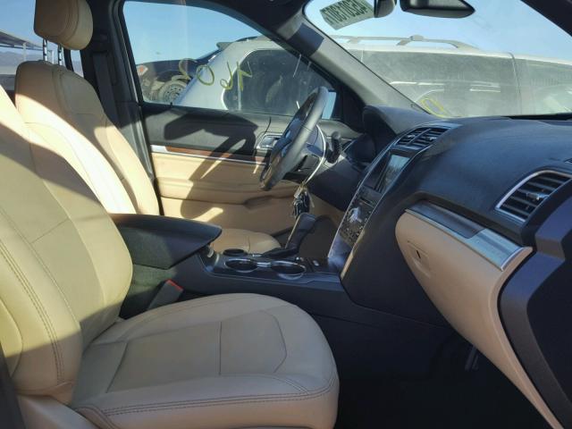 1FM5K7FH7HGD53260 - 2017 FORD EXPLORER WHITE photo 5