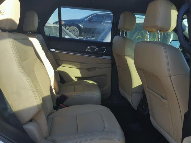 1FM5K7FH7HGD53260 - 2017 FORD EXPLORER WHITE photo 6