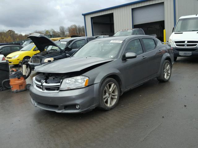 1C3CDZEG5CN143372 - 2012 DODGE AVENGER SX GRAY photo 2