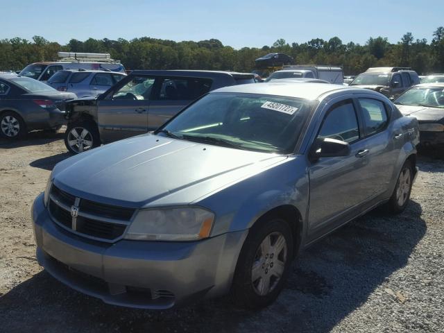 1B3LC46K18N256250 - 2008 DODGE AVENGER GREEN photo 2