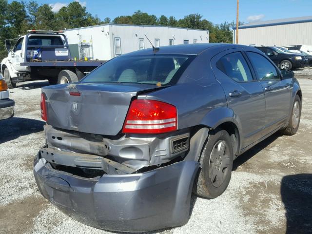 1B3LC46K18N256250 - 2008 DODGE AVENGER GREEN photo 4