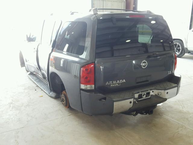 5N1AA08A25N735227 - 2005 NISSAN ARMADA SE BLACK photo 3