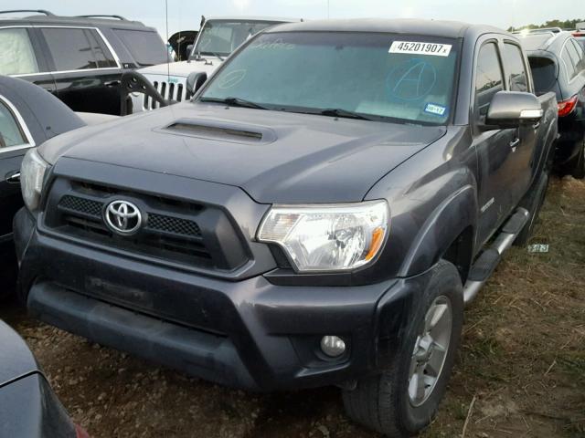 3TMLU4EN1EM162947 - 2014 TOYOTA TACOMA DOU CHARCOAL photo 2